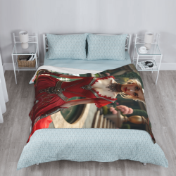 Couette Polaire Douce 280g (Style Vertical) avec Motif Fantastique - Un Excellent Choix pour le Confort et la Chaleur