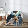 280g Flanelldecke (Vertikal - Ritter-Muster)
