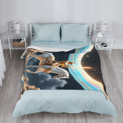 Coperta in Flanella da 280g (Verticale - Motivo Cavaliere)