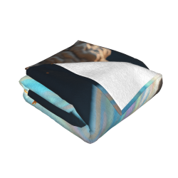 Decke aus Flanell 280 g (horizontales Design) - Ritter-Muster
