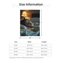 280g Flanel-Blatt (Senkrechtes Design, Druckmuster)