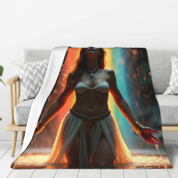 Couette Flanelle Déesse Galactique Rêveuse - Okomall