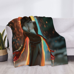 280g 펠annel 블래인트 (HORIZONTAL STYLE) - Mysterious Woman Pattern