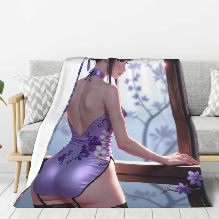 280g 플란넬 담요 (세로 스타일, 단면 인쇄)