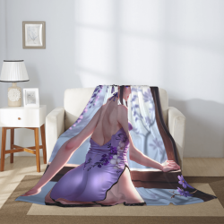 280g 플란넬 담요 (세로 스타일, 단면 인쇄)