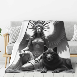 280g Blancho flanelle Blanket (Patern de Aiglè i Wolf)
