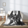 280g Vertical Flannel Blanket (Angel and Wolf Pattern)
