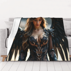 280g Flannel Fleece Blanket (Horizontal Style) Fantasy Female Pattern