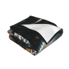 280g Flannel Fleece Blanket (Horizontal Style) - Immagine della Fuma del Cuervo con un Lato Imprimibile in Forma Completa