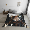 280g Flannel Fleece Blanket (Horizontal Style) Fantasy Female Pattern