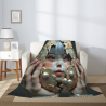 280g Vertical Flannel Blanket (avec un motif exquisito)