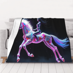 280г Флэннель-Фleeц- Blanket (Horizontal) - Устаящий Барсик с Ушами Университета