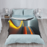 Couette Flanelle Flowing Light - Okomall