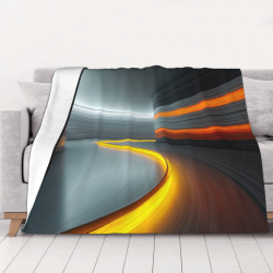 280g Flanelle Blanket (Forma Horizontal) con impresión Exquisita Full-Side Single-Side
