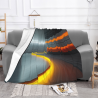 280g Flannel Blanket (Horizontal Style) with Exquisite Full-Side Single-Side Printing