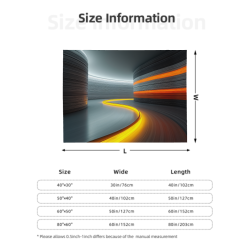 280g Flannel Blanket (Horizontal Style) with Exquisite Full-Side Single-Side Printing