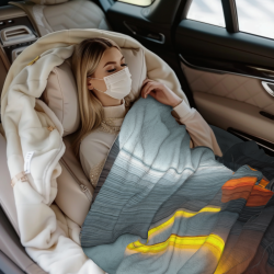 280g Flannel Blanket (Horizontal Style) with Exquisite Full-Side Single-Side Printing