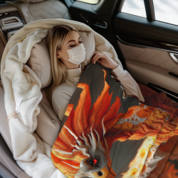 280g Vertical Flannel Blanket (with Exquisite Printing)