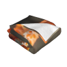 280g Flanelle Blanket (Horizontal Style) - Motif oiseaux d'ignace, confortable et chaud