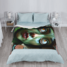 280g Flannel Blanket (Vertical Style) con Impression di Volto Misterioso Unico - Una Buona Sceglienza per Comoduto e Calore