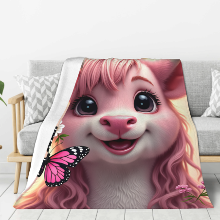 Couette Flanelle Verticale 280g : Motif Adorable et Matériau Confortable