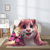 Couette Flanelle Verticale 280g : Motif Adorable et Matériau Confortable