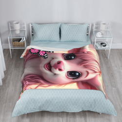 Couette Flanelle Verticale 280g : Motif Adorable et Matériau Confortable