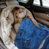 280g Flannel Fleece Blanket (Horizontal Style) - Голубой Древний Город