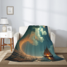 Couette en Flanelle Vue Sérène sur l'Océan - Okomall