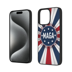 iPhone 15/Pro/Max 撞色條紋手機殼 - okomall