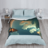 Couette en Flanelle Vue Sérène sur l'Océan - Okomall