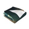 Coperta in flanella polar 280g (orizzontale) - Disegno onde e veliero