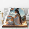 Couverture en flanelle verticale de 280g (avec motif exquis)