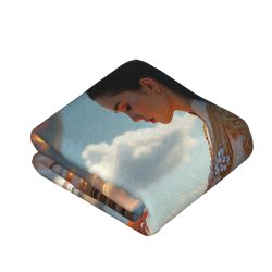 Couverture en flanelle verticale de 280g (avec motif exquis)
