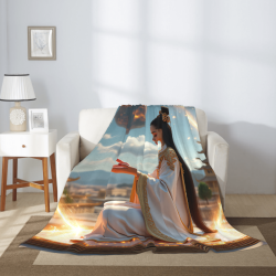 280g Vertical Flannel Blanket (with Exquisite Pattern)