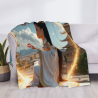 Manta de flanela 280g (estilo horizontal) - Diseño de hada estilo antiguo