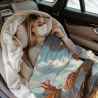 Coperta in flanella 280g (stile orizzontale) - Motivo Fatina stile antico