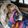 280g Flannel Fleece Blanket (Vertical Style) Art Pattern Blanket