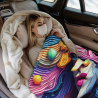 280g Flannel Fleece Blanket (Horizontal) Art Pattern Version