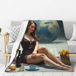 Couette Flanelle Verticale 280g : Impression Exquise et Expérience Confortable