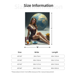 280g 수직 플annel 블랭킷: 세련된 인쇄와 편안한 경험