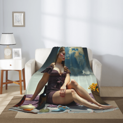 Couette Flanelle Verticale 280g : Impression Exquise et Expérience Confortable