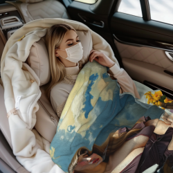 Coperta in Flanella Verticale da 280g: Stampa Raffinata ed Esperienza Confortevole