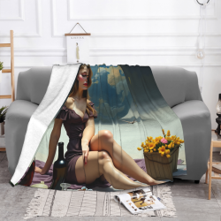 Couette Polaire 280g (Style Horizontal) avec Beau Motif
