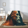 Couverture en flanelle verticale 280g (avec impression exquise)