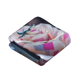 Couverture en flanelle verticale de 280g : Motif de rose exquis et expérience confortable