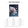 280g Vertical Flannel Blanket: Exquisite Rose Pattern and Comfortable Experience