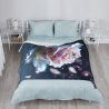 Couverture en flanelle verticale de 280g : Motif de rose exquis et expérience confortable