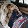 280g Vertical Flannel Blanket: Exquisite Rose Pattern and Comfortable Experience