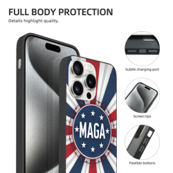 iPhone 15/Pro/Max 撞色条纹手机壳 - okomall